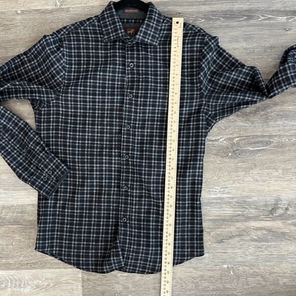 James Tattersall London Men's Long Sleeve Button Down Flannel Shirt Size Small - Picture 8 of 12